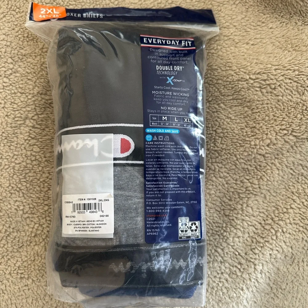 NWT Champion Elite  5 boxer briefs 2XL - Picture 2 of 3